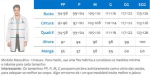 Jaleco 100% Algodão Branco Unissex SEM Punho