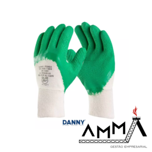 Luva de Segurança de Algodão com Látex DA-16.330 Pégasus