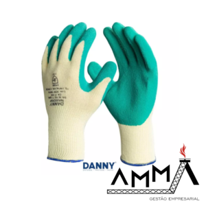 Luva de segurança de algodão com látex DA-36.103 MAXIGRIP