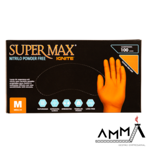 Luva de Proteção Ignite Orange Nitrilo